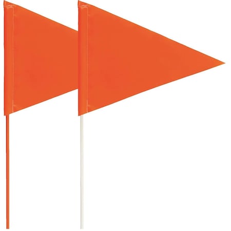 Blackburn Flag Blackburn Pennant Marking Flag with Fiberglass Staff FIELD FLAG O/RED